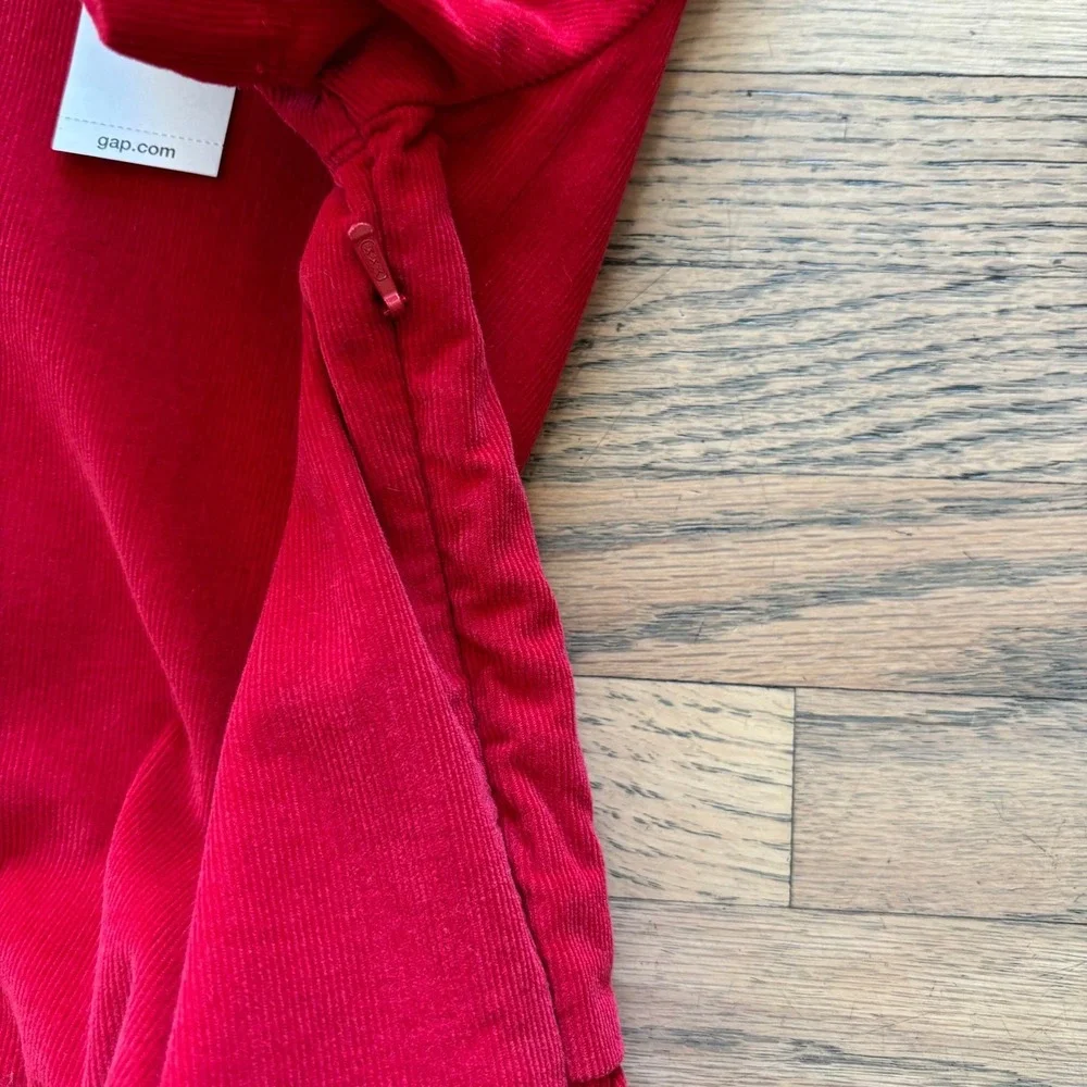 Gap Kids Red Corduroy Short‎ Sleeve Dress XXL 14-16 NWT Holiday